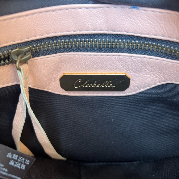 CLEOBELLA RAFIA & LEATHER FRINGE CROSSBODY SHOULDER BAG Pink - Picture 9 of 11